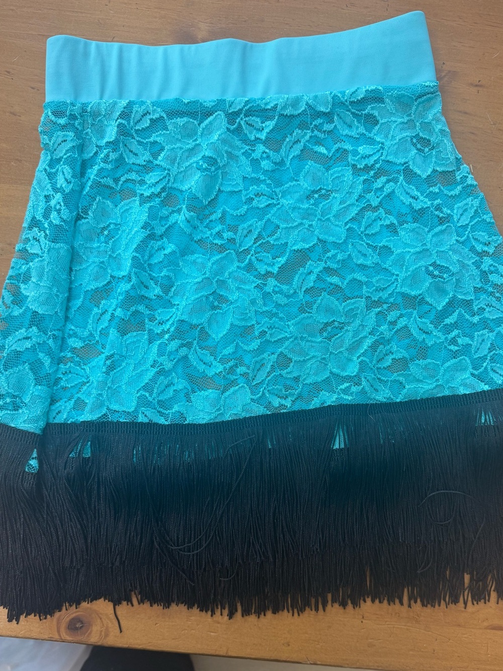 Tiger Friday AXS Lace Fringe Ballroom Skirt